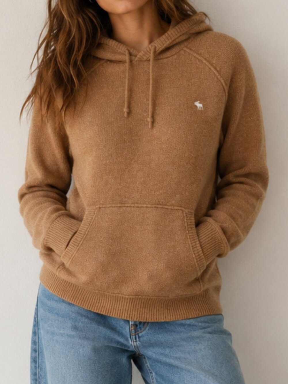 Abercrombie & Fitch Knit Sweater Hoodie